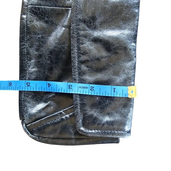 Kenneth Cole Distressed Clutch Purse with Wristlet Nice thicker Leather - Picture 12 of 13